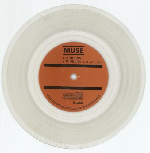 Muse Sunburn - Clear Vinyl UK 7